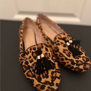 Charter Club Leopard Print Flats with Tassels